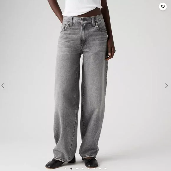 NWT Levi's Baggy Dad Women's Jeans - Chill at Home "Black" - Picture 2 of 6